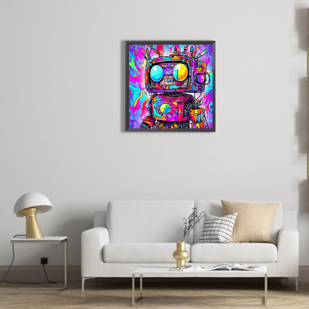 Robot - Full Round Drill Diamond Painting 30*30CM