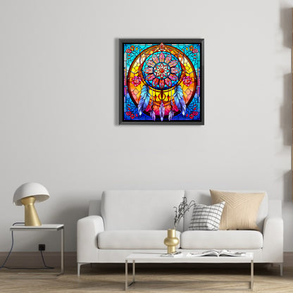 Glass Dream Catcher - Full Round Drill Diamond Painting 30*30CM