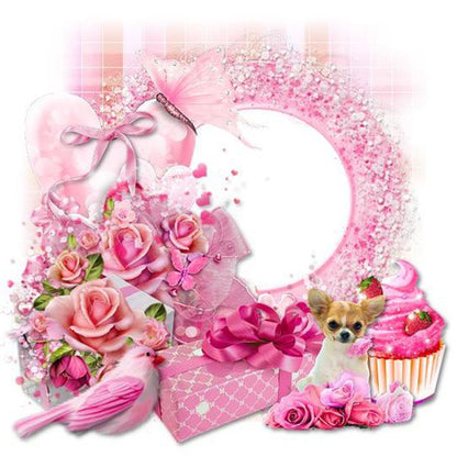 Garlands Of Various Colors - Full Round Drill Diamond Painting 30*30CM