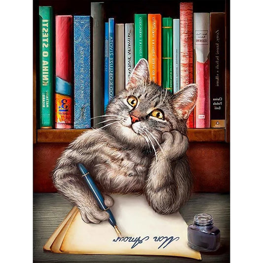 Kitten - Full Round Drill Diamond Painting 30*40CM