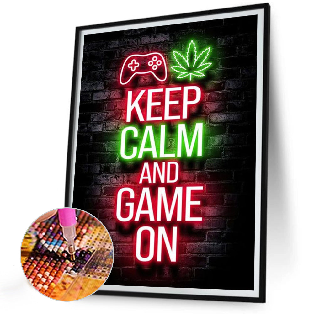 Game Neon - Full Round Drill Diamond Painting 30*40CM