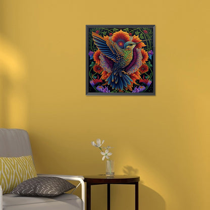 Flower And Sparrow - Full Round Drill Diamond Painting 30*30CM
