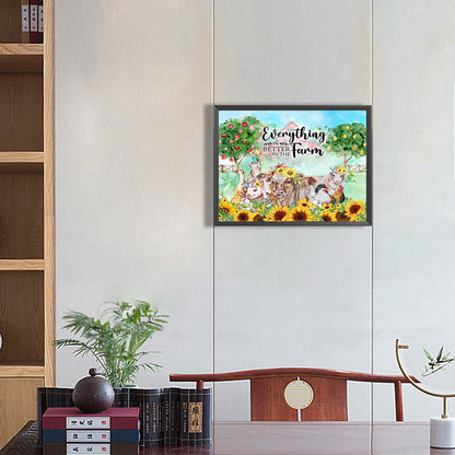 Farm - Full Round Drill Diamond Painting 40*30CM