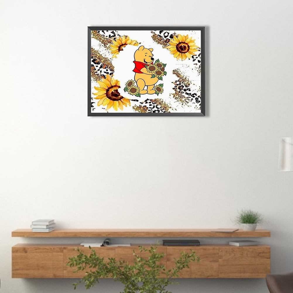 Winnie The Pooh - Full Round Drill Diamond Painting 40*30CM