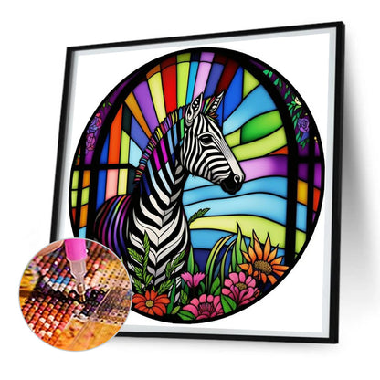 Zebra - Full Round Drill Diamond Painting 30*30CM