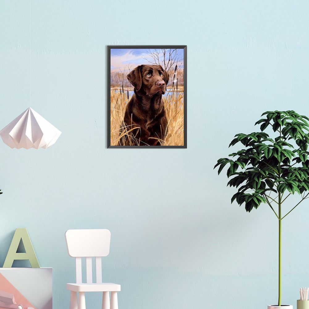 Lawn Puppy - Full Round Drill Diamond Painting 30*40CM