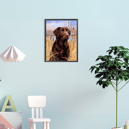 Lawn Puppy - Full Round Drill Diamond Painting 30*40CM
