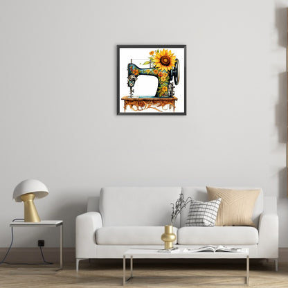 Sewing Machine - Full Round Drill Diamond Painting 40*30CM