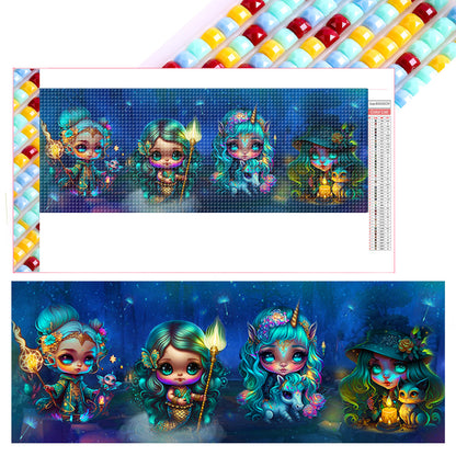 Elf Girl -   Square Drill Diamond Painting 80*30CM