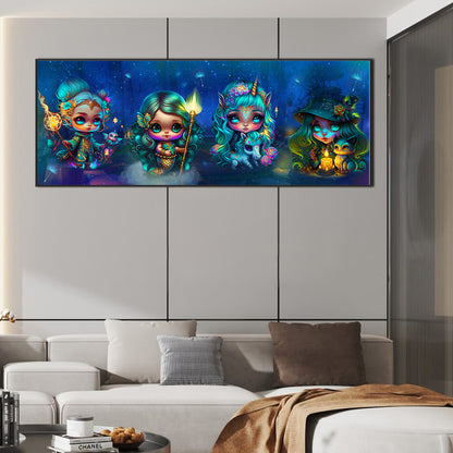Elf Girl -   Square Drill Diamond Painting 80*30CM