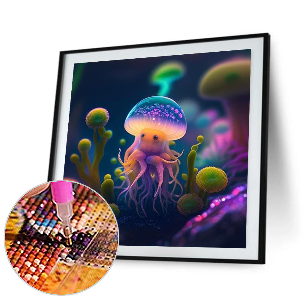 Jellyfish - Full Round Drill Diamond Painting 30*30CM