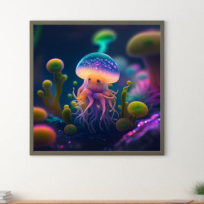 Jellyfish - Full Round Drill Diamond Painting 30*30CM