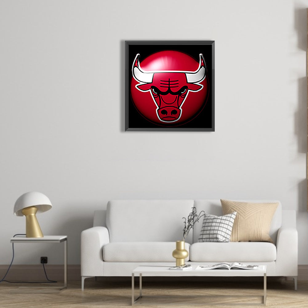 Chicago Bulls - Full Round Drill Diamond Painting 30*30CM