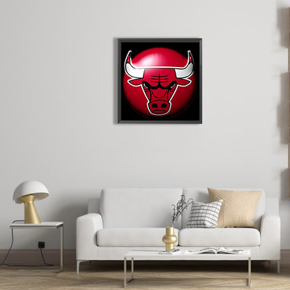 Chicago Bulls - Full Round Drill Diamond Painting 30*30CM