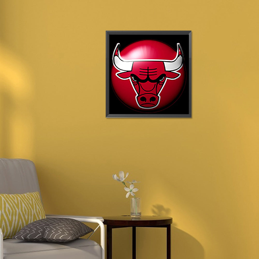 Chicago Bulls - Full Round Drill Diamond Painting 30*30CM
