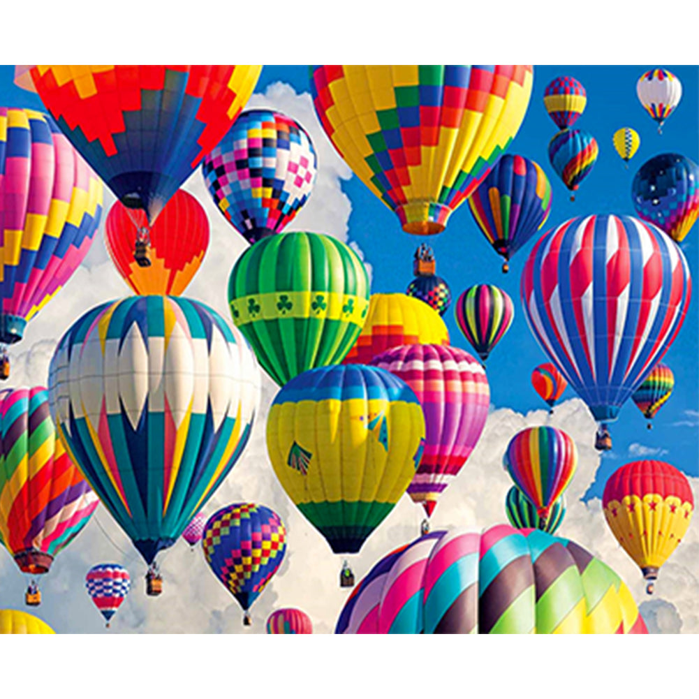 Hot Air Balloon - Full Square Drill Diamond Painting 50*40CM