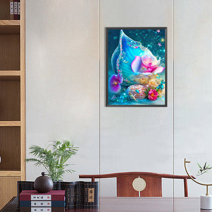 Dream Rose Shell - Full Round Drill Diamond Painting 30*40CM