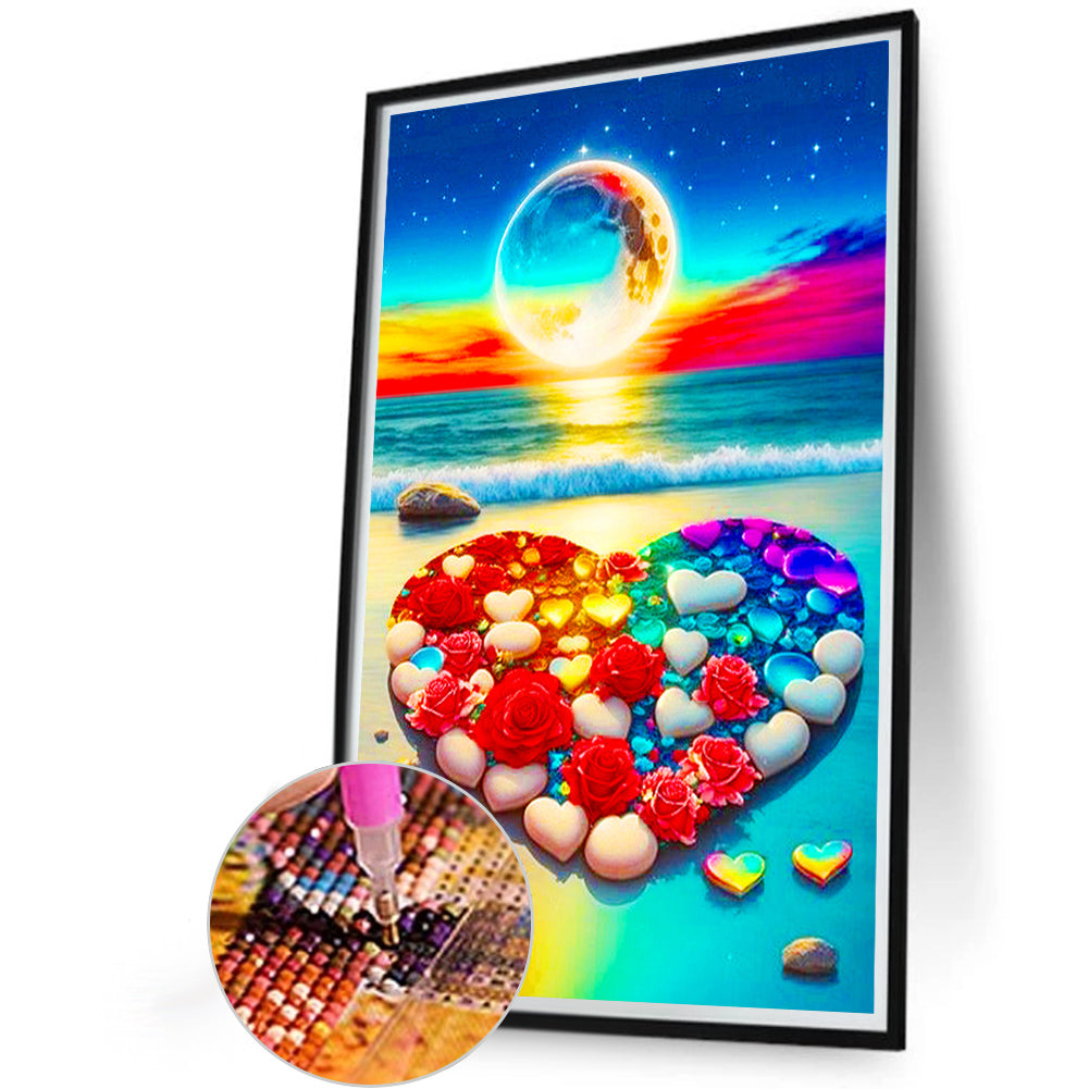 Romantic Seaside - Full Round Drill Diamond Painting 40*60CM