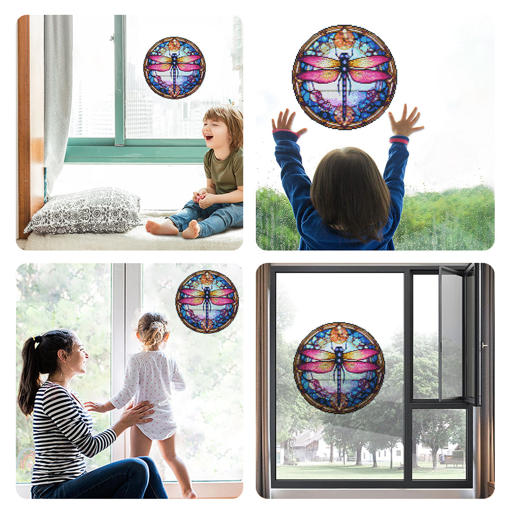 DIY Child Stickers Toy Stained Glass Handmade Children Sticker Toy Gift for Kids