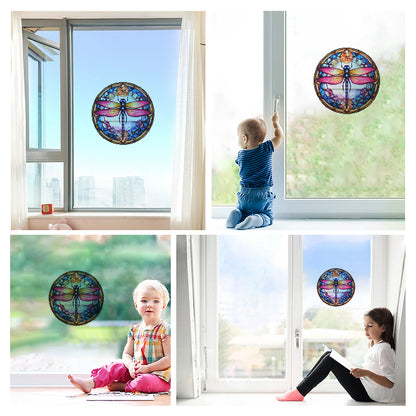 DIY Child Stickers Toy Stained Glass Handmade Children Sticker Toy Gift for Kids