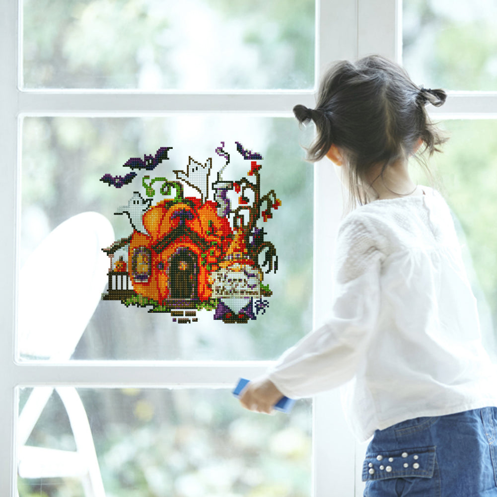 DIY Child Stickers Toy Creative Diamond Stickers Halloween Element Gift for Kids