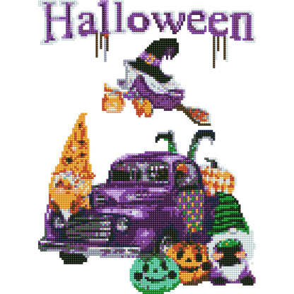 DIY Child Stickers Toy Creative Diamond Stickers Halloween Element Gift for Kids