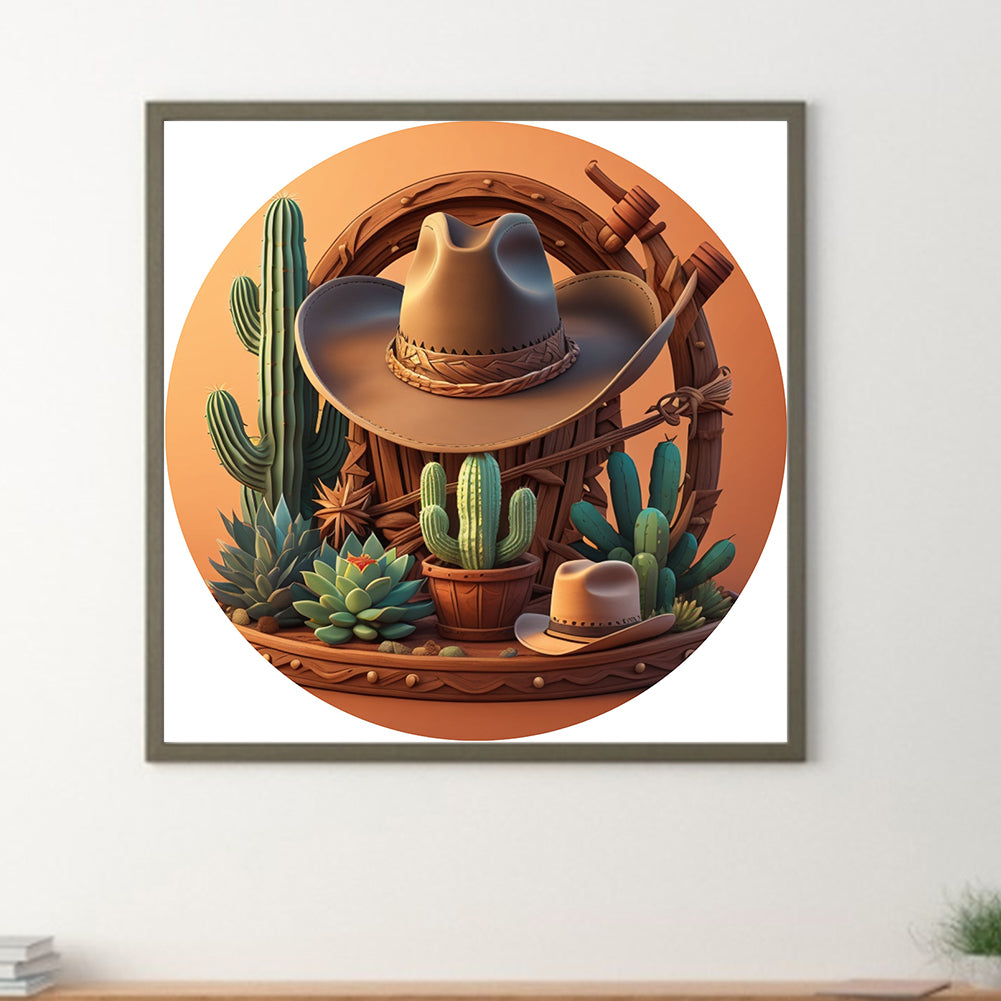 Wild West Oasis - Full Round Drill Diamond Painting 30*30CM