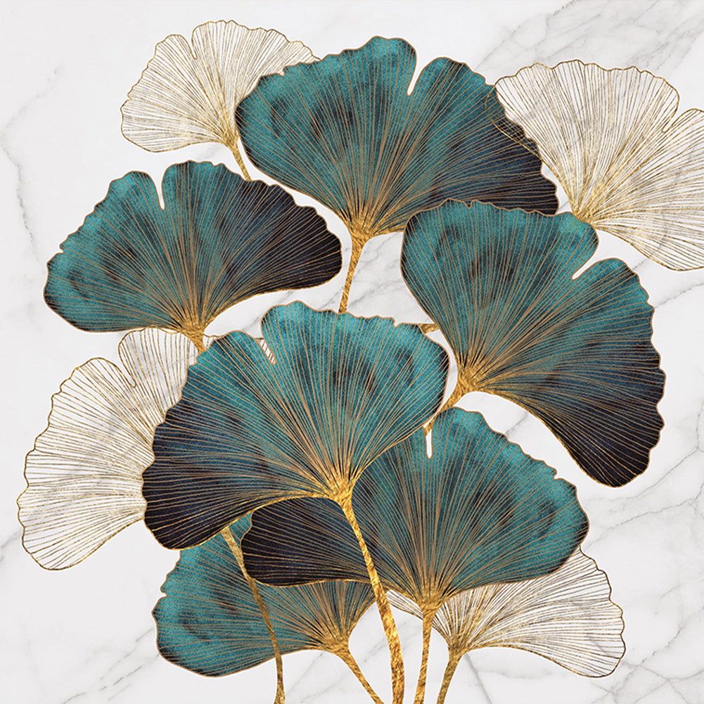 Ginkgo Biloba - 11CT Stamped Silk Cross Stitch 60*60CM