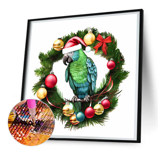 Small Animal Garland Parrot - Full Round Drill Diamond Painting 30*30CM